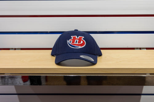 1416 - CUVED NAVY SNAP HAT