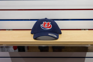 1416 - CUVED NAVY SNAP HAT