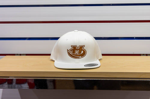 1412 - WHT FLAT YUPOONG HAT