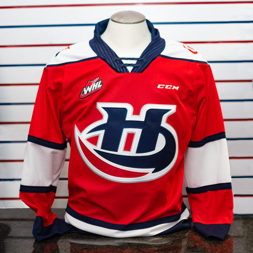 Lethbridge Hurricanes Red Adult Replica Jersey